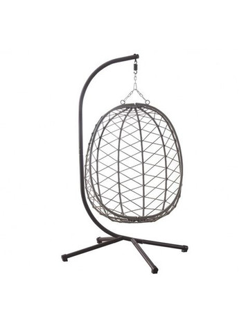 Підвісне крісло-гойдалка кокон B-015 чорно-сіре Bonro (349820360)