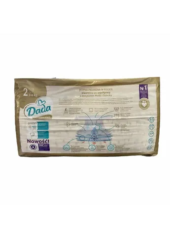 Подгузники Extra Care 2 3-6 кг 132 шт 3 уп Dada (387585436)