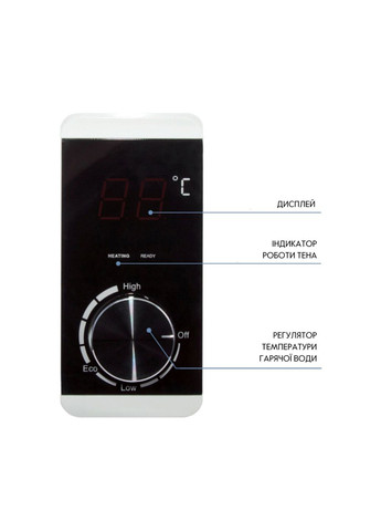 Водонагрівач електричний 80 л SLIM вертикальний, сухий ТЕН 2,0 кВт D80V20J(D)2-K Thermo Alliance D80V20JD2K (341326685)