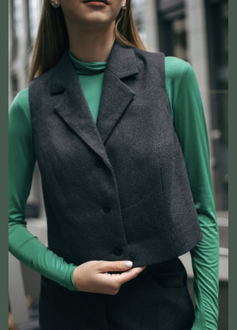 Жіночий жилет з вузьким кроєм на ґудзиках (ll219965591) LadyLike (333341584)
