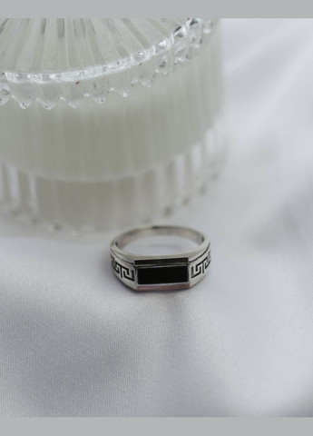 Печать серебряная с золотом и ониксом 163, размер No Brand (322068965)