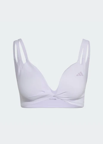 Фиолетовый бра optime workout twist reversible light support adidas полиамид