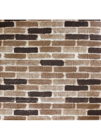 Самоклеющаяся 3Д панель Екатеринославский кирпич (346), 700х770х3 мм 3D Loft (365591507)