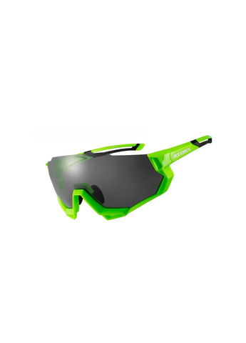 Захисні Спортивні окуляри 10133 зелені.5 лінз/скла поляризація UV400 велоокуляри.тактичні Rockbros (280826737)