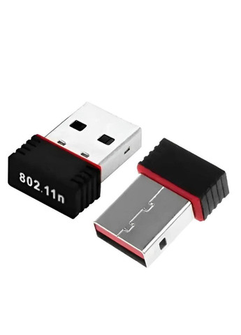 Бездротовий USB адаптер WiFi 150 Мбіт/с для комп'ютера та ноутбука бездротове з'єднання Power (372803904)