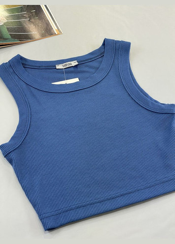 Синя літня кроп-топ для дівчинки Mevis