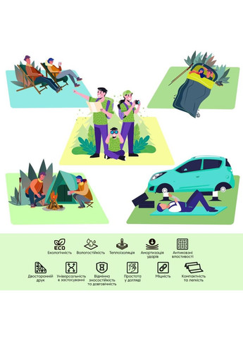 Камуфляжний килимок Мілітарі 200х75х1см (265) SW-00000874 Mat4baby (315791740)