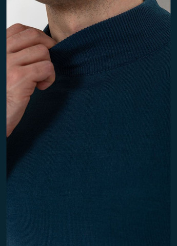 Синий зимний свитер мужской однотонный, цвет синий, Ager