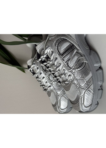 Кроссовки женские Dior Chrono Silver | Диор Хроно серебряные No Brand серебряные демисезоны (366742237)