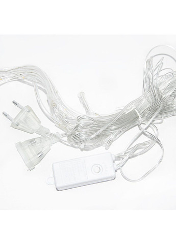 Світлодіодна гірлянда штора місяць і зірки 9 шт на вікно з живленням від мережі з'єднанням гірлянд 3 м (478681-Prob) Мультиколор Unbranded (308289988)