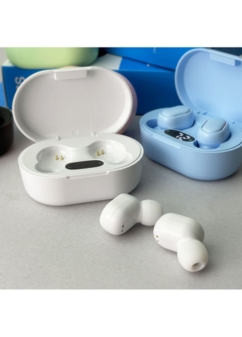 Бездротові навушники білі вакуумні блютуз гарнітура для музики та дзвінків TWS Air Dot (372460007)