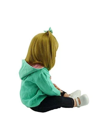 Лялька реборн Тамара 62 см, реалістична дівчинка Reborn Baby Doll 22", вініл-силікон, з аксесуарами NPK (400365111)