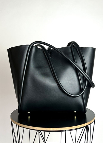 Жіноча сумка Viola Shopper чорна No Brand (290194539)
