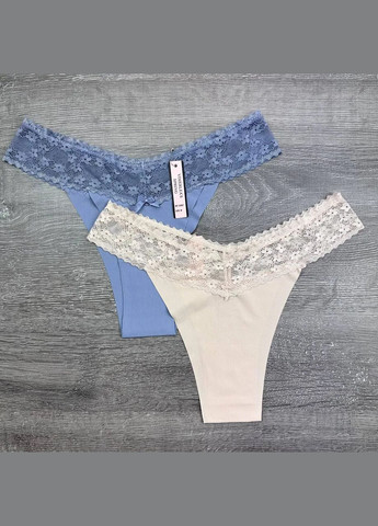 Комплект женских трусиков танга 7 шт No Brand Танга (325419108)