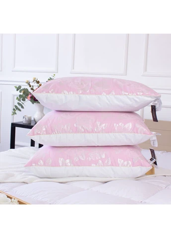 Пуховая подушка KARMEN №1808 "Bio-Pink" 90% пух (упругая) 50*70 Mirson (397368735)