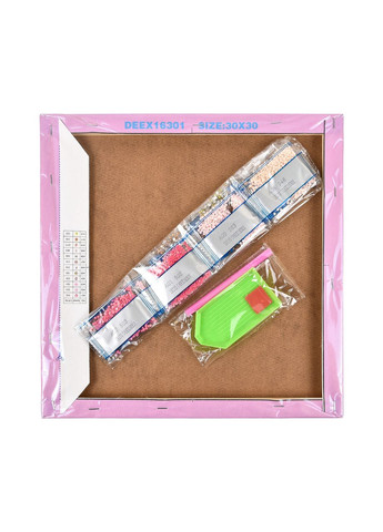 Алмазная мозаика для девочек 8+ Магия орхидей хлопчатобумажная с блестящими камнями см Strateg (362428633)