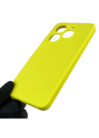 Чохол для Spark 20 (KJ5n) силіконовий з мікрофіброю нековзний на техно спарк 20 жовтий Tecno (366388696)