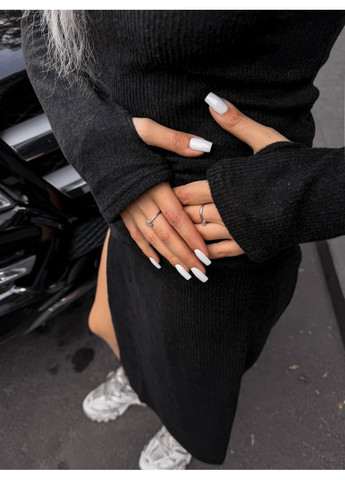 Чорна повсякденний, кежуал жіноча сукня силуетна Avanti однотонна