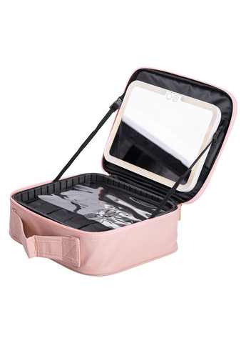 Органайзер косметичка з еко шкіри з дзеркалом та підсвічуванням 26×22×9 см HP-10-2AP Yiwu (370800189)