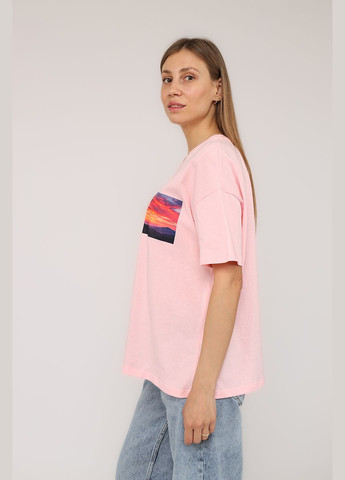 Футболка з коротким рукавом жіноча колір рожевий CB-00274614 Yuki - (330223158)