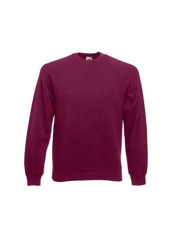 Свитшот мужской с начесом, реглан с начесом, батник мужской, кофта мужская с начесом бордо, Fruit of the Loom (368786761)
