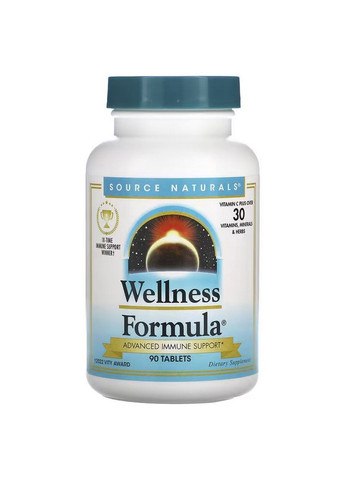 Натуральная добавка Wellness Formula, 90 таблеток Source Naturals (293339790)