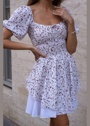 Алое повседневный, праздничный, коктейльное женское платье с цветочным принтом. Avanti с цветочным принтом