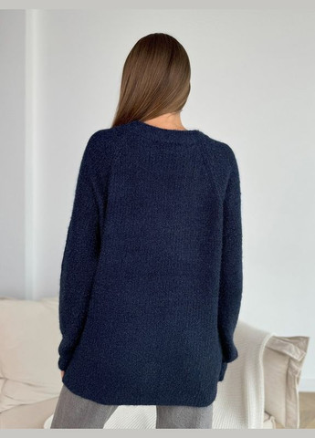 Темно-синий демисезонный свитер wn20-677 темно-синий ISSA PLUS