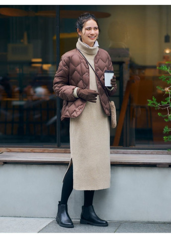 Коричневий демісезонний Пуховик One