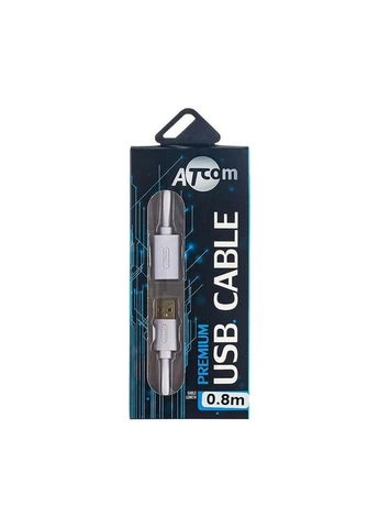 Кабель (13424) USB 2.0 AM/AF, 0.8м, білий Atcom (394763641)