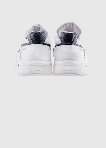 Жіночі кросівки шкіряні, білі + пітон (0108) Bahram білі всесезони (329880126)