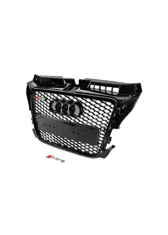 Передня решітка RS-style (2008-2012, чорна з хромом) для Ауди A3 рр Audi (392169807)