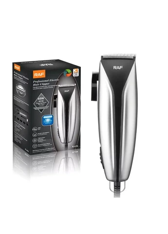 Машинка для стрижки волосся R.415 від мережі 220В 7W Silver-Black (3_04762) RAF (395879677)