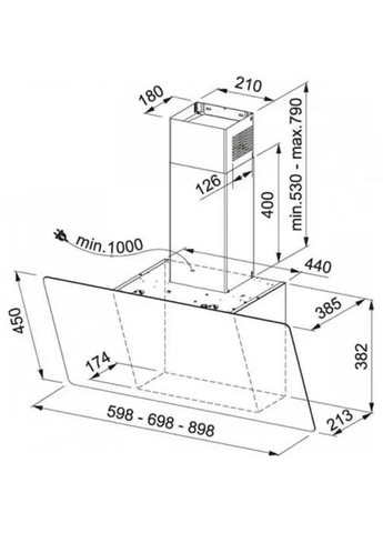 Витяжка похила Evo Plus FPJ925VBKSS, FRANKE (360422797)
