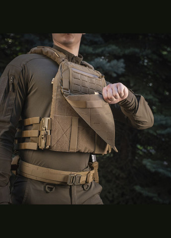 Передняя панель для плитоноски Cuirass QRS XL Coyote M-TAC (303261986)