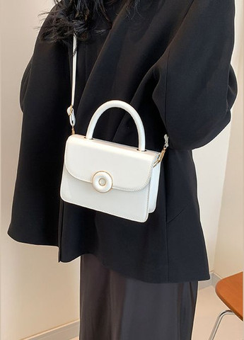 Жіноча сумка 9039 крос-боді біла No Brand (303323112)