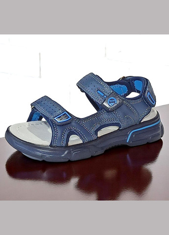 Шкіряні відкриті спортивні босоніжки для хлопця сандалії на липучках Clibee (333832209)
