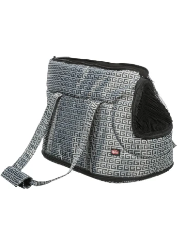 Сумка-переноска для собак Riva до 7кг з поліестеру срібна 26x30x45 см Trixie (400106601)