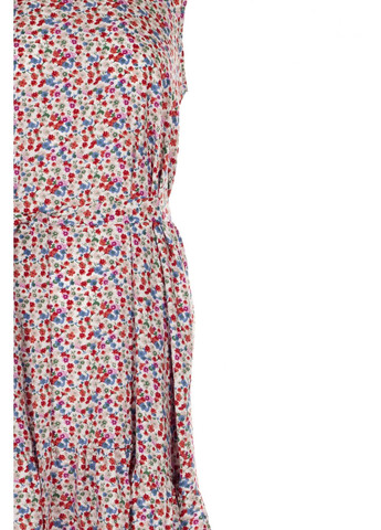 Комбінована повсякденний сукня штапельна в різнокольорові квіти (ll195418865) LadyLike