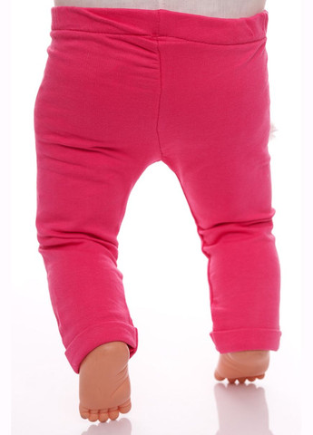 Рожевий демісезонний костюм з довгим рукавом для дівчинки трикотажний рожевий flower 68 см (33717) BABYKROHA