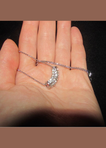 Елегантна ювелірна підвіска на ланцюгу в стразах, 2059 Fashion Jewelry (338431471)
