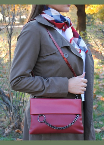 Двокольорова сумка клатч бордо Sincera Клатч (339103764)