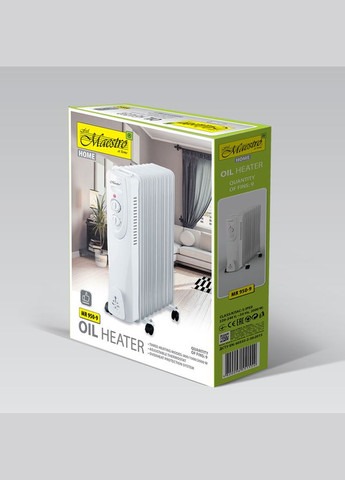 Нагрівач оливний MR-950-9 (MR-950-9) білий Maestro (335049068)