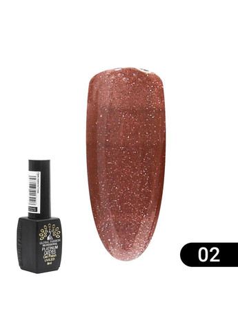 Гель лак Кошачий глаз Platinum №02, 8мл Plus-plus (352746301)