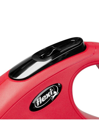 Поводок-рулетка New Classic для собак, с лентой, размер S 5 м/15 кг (красная) Flexi (362702799)