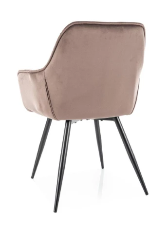 Стул CHERRY VELVET черный каркас/капучино BL.38 No Brand (390802165)