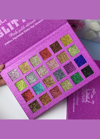 Палітра глітерів Summer Pink gold edition,24 відтінки No Brand (363263475)