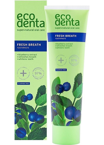 Зубная паста "Свежее дыхание" с черникой Green Line 100ml (1339671-31159043) Ecodenta (368640265)