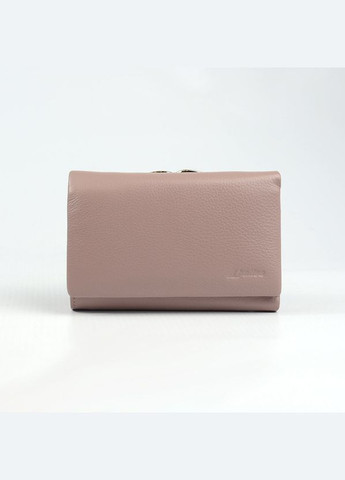 Женский раскладной кошелек из натуральной кожи, Маленький кожаный розовый пудровый кошелек на магнитах Balisa (266266470)