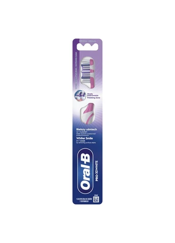 Зубная щетка Pro 3D White Отбеливание Средней жесткости 1 шт. (8700216459518) Oral-B (391051837)